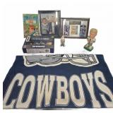 Dallas Cowboys Collectibles Lot With Bobblehead