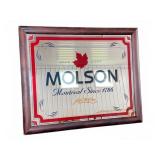Molson Beer Montreal Framed Mirror 33.5x27.5
