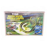 Tyco Super Duper Double Looper Slot Car Set