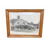Framed Black and White Photo of Sauter