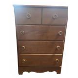 A.E. Coburn Greene Maine 5-Drawer Wooden Chest