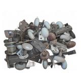 Porcelain and Metal Door Knobs