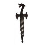 Dragon Motif Dagger with Sheath, Metal Blade