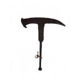 Iron Pick Head with Curved and Notched Ends