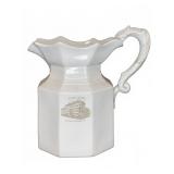 C. Peck Ironstone Pitcher Eagle Hotel Buffalo