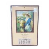 1922 G. M. Gerhard Dairy Products Calendar Card