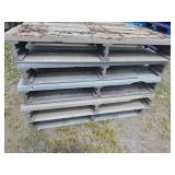 (5) Used Heavy Duty Plastic Pallets