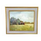 Oil On Board Painting, Signed, Framed, 27"x23"