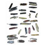 25 Vintage Pocket Knives Mixed Makes