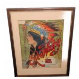Red Wing Indian Intermezzo Sheet Music in Frame