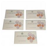 1989 U.S. Mint Uncirculated Coin Sets, (5)