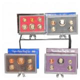 1980, (2) 1983, 1985 U.S. Proof Coin Sets, 4 Total