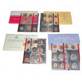 1987, 89, 90, 91 US Mint Unc Coin Sets Lot