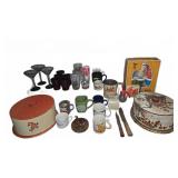 Kitchenware Lot With Glassware, Knives