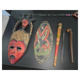 Hand-Carved African Tribal Artifacts