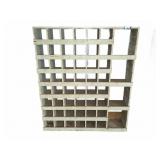 Wood Storage Cubby Cabinet 54x12x64