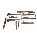 Vintage Pipe and Monkey Wrenches Assortment