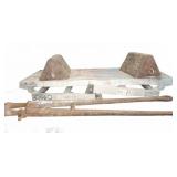 Aluminum Work Platform, Bolt Cut, Tire blocks
