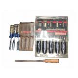 Craftsman Wood Chisel Sets and Metal File Assort.