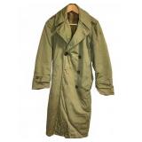 U.S. Military Olive Green Trench Coat