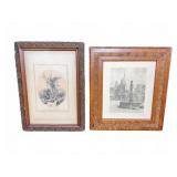Two Antique Framed Prints