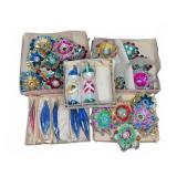 Boxed Foil and Glass Christmas Ornaments Assort.