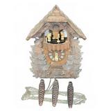German Carved Wood Musical Cuckoo Clock, As-Is