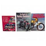 Three Automotive & Motorcycle Coffee Table Books