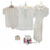 Vintage Baby Dresses and Shoes Assortment