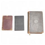Three Antique Bibles, 1853 1888 1941 Inscriptions