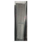 Vintage Green Wood Window Shutters