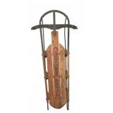 Fleetwing Racer Wooden Sled With Metal Runners