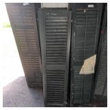 Antique Green Wooden Shutters