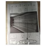 Store Gondola Shelving Unit w/ Pegboard Panels