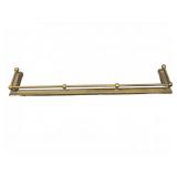 Brass Fireplace Fender With Rope Detailing