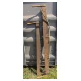 Vintage Two-Man Crosscut Logging Saws