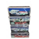 4 Hess Toy Trucks and Vehicles in Boxes