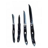 Cutco Black Handle Kitchen Knives Set of 4 USA