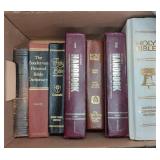 Box Lot of Bibles and Bible Reference Books