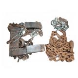 Heavy Duty Steel Chains With Hooks