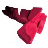 Bassett John Elway Red Sectional Recliner Sofa
