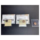 Three Ancient Roman Bronze Coins