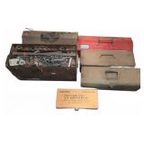 Metal Toolboxes With Tools and Forstner B