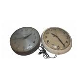Simplex and Seth Thomas Industrial Wall Clocks