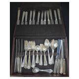 Gorham Pat. Sterling Silver Flatware Set Monogram