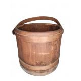 Wooden Stave Bucket With Swing Handle