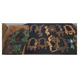 Wood Cuckoo Clock Case Parts Lot