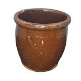 Brown Glazed Stoneware Crock