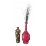 Mosaic Glass Floor Vases