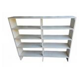 White Wood 4-Shelf Bookcase